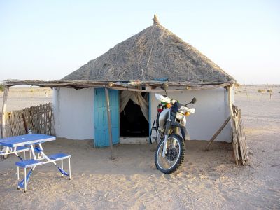 Mauritanie - Environs de Akjoujt Moto XT600