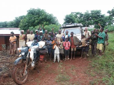 Cameroun - la boue moto XT600