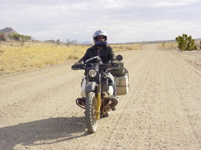 Namibie - Direction Swakopmund moto R100GS