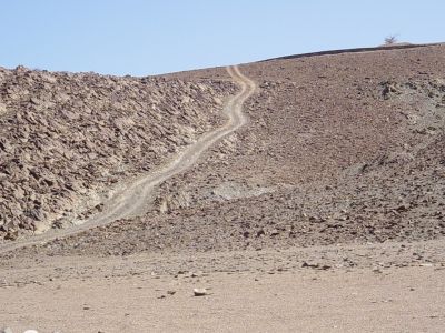 Namibie - la piste vers le camp "save the rhino"