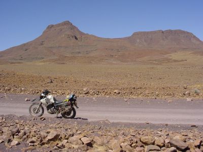 Namibie - sur la piste moto XT600