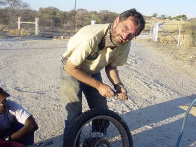 Namibie - sur la piste histoire de crevaison